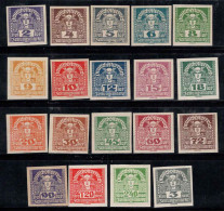 Autriche 1920 Mi. 293-311 Neuf ** 100% Journaux, Mercury - Dagbladen