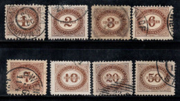 Autriche 1894 Mi. 1-3,5-9 Oblitéré 100% Timbre-taxe - Postage Due