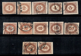 Autriche 1899 Mi. 10-21 Oblitéré 100% Timbre-taxe - Postage Due