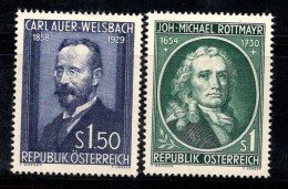 Autriche 1954 Mi. 1006-1007 Neuf * MH 100% Débat Télévisé - Unused Stamps