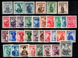Autriche 1948 Mi. 893-926 Neuf * MH 100% Costumes Traditionnels - Unused Stamps