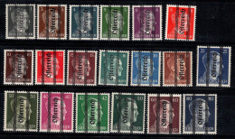 Autriche 1945 Mi. 674-692 Neuf * MH 100% Surimprimé - Unused Stamps