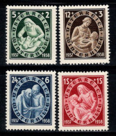 Autriche 1937 Mi. 642-645 Neuf * MH 100% Sauvetage Hivernal - Unused Stamps