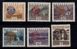 Autriche 1931 Mi. 518-523 Neuf * MH 100% Rotary International - Unused Stamps