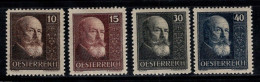 Autriche 1928 Mi. 494-497 Neuf * MH 100% Hainisch, Célébrités - Unused Stamps