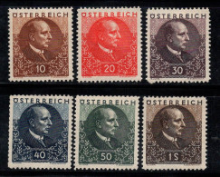 Autriche 1930 Mi. 512-517 Neuf * MH 100% Miklas, Célébrités - Unused Stamps