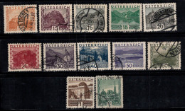 Autriche 1929 Oblitéré 40% Paysages - Used Stamps