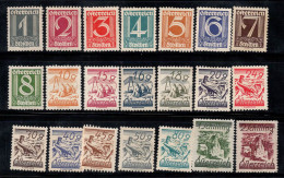 Autriche 1925 Mi. 447-467 Neuf * MH 60% Nombres, Paysages, Aigle - Unused Stamps