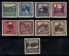 Autriche 1922 Mi. 433-441 Neuf * MH 80% Villes, Vues, Paysages - Unused Stamps