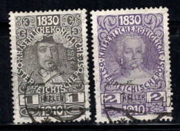 Autriche 1910 Mi. 161-162 Oblitéré 100% Débat Télévisé - Used Stamps