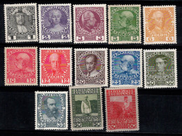 Autriche 1908 Mi. 139-151 Neuf * MH 100% Débat Télévisé - Unused Stamps