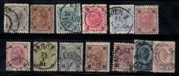 Autriche 1890 Mi. 50-62 Oblitéré 100% François-Joseph - Used Stamps