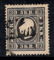 Autriche 1858 Mi. 11 II Oblitéré 100% Signé 3 Kr, François-Joseph - Used Stamps
