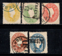 Autriche 1860 Mi. 18-22 Oblitéré 100% François-Joseph - Used Stamps
