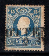Autriche 1858 Mi. 15 I Oblitéré 100% 15 Kr, François-Joseph - Used Stamps
