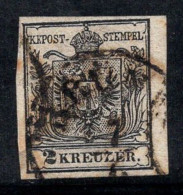 Autriche 1850 Mi. 2 Oblitéré 100% Signé 2 KR, Armoiries - Used Stamps