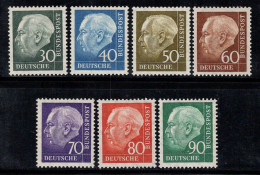 Allemagne Bund 1956 Mi. 259-265 Neuf * MH 100% Heuss - Unused Stamps