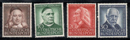 Allemagne Bund 1953 Mi. 173-176 Neuf * MH 100% Célébrités, Charité - Unused Stamps
