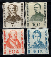 Allemagne Bund 1955 Mi. 222-225 Neuf * MH 100% Célébrités, Charité - Neufs