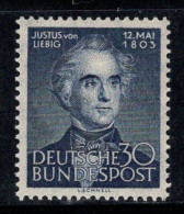 Allemagne Bund 1953 Mi. 166 Neuf * MH 100% 30 Pf, Liebig - Unused Stamps