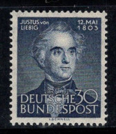 Allemagne Bund 1953 Mi. 166 Neuf * MH 100% 30 Pf, Liebig - Nuovi