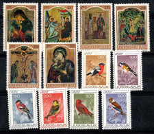 Yougoslavie 1968 Mi. 1268-1279 Neuf ** 100% Peinture D'icônes, Oiseaux - Nuovi