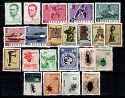 Yougoslavie 1966 Mi. 1142-1163 Neuf ** 100% Tito, Sport, Art, Insectes - Ongebruikt