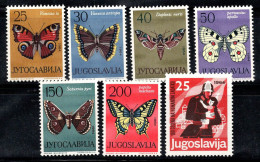 Yougoslavie 1964 Mi. 1069-1075 Neuf ** 100% Papillons, Pompiers - Ungebraucht