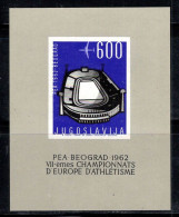 Yougoslavie 1962 Mi. Bl. 9 Bloc Feuillet 100% Neuf ** 600 J, Championnats D'athlétisme, Belgrade - Blocks & Sheetlets