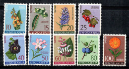 Yougoslavie 1961 Mi. 943-951 Neuf ** 100% Fleurs, Flore - Nuevos