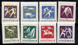 Yougoslavie 1960 Mi. 909-916 Neuf ** 100% Jeux Olympiques - Unused Stamps