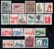 Yougoslavie 1958 Mi. 851-870 Neuf ** 100% Technologie, Architecture, Géophysique, Musée Postal - Unused Stamps