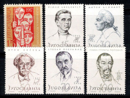 Yougoslavie 1957 Mi. 833, 834-838 Neuf ** 100% Révolution, Célébrités - Unused Stamps