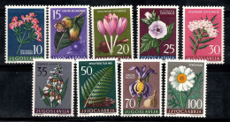 Yougoslavie 1957 Mi. 812-820 Neuf ** 100% Fleurs, Flore - Ungebraucht
