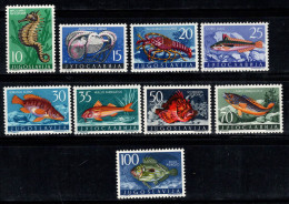 Yougoslavie 1956 Mi. 795-803 Neuf ** 100% Poissons, Faune Marine - Unused Stamps