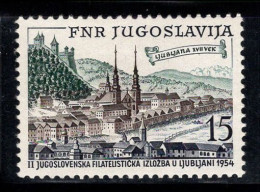 Yougoslavie 1954 Mi. 750 Neuf ** 100% 15 J, JUFIZ, Exposition Philatélique - Ongebruikt