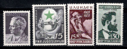 Yougoslavie 1953 Mi. 728-729,731-732 Neuf ** 100% Tito, Espéranto, Célébrités - Nuovi