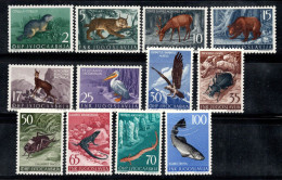 Yougoslavie 1954 Mi. 738-749 Neuf ** 100% Faune, Animaux - Unused Stamps