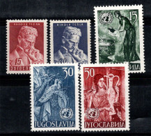 Yougoslavie 1953 Mi. 712-716 Neuf ** 100% Tesla, ONU - Unused Stamps