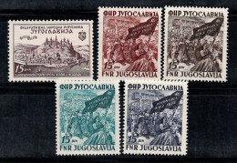 Yougoslavie 1952 Mi. 707-711 Neuf ** 100% JUFIZ, Parti Communiste - Unused Stamps