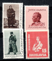 Yougoslavie 1952 Mi. 693-695, 696 Neuf ** 100% Tito, Les Enfants - Ongebruikt