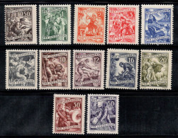Yougoslavie 1950 Mi. 628-639 Neuf ** 80% Travailleurs, Travail - Unused Stamps