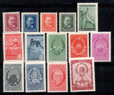 Yougoslavie 1948 Mi. 552, 557-566 Neuf ** 100% Kosir, Sport, Armoiries - Unused Stamps