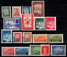 Yougoslavie 1947 Mi. 512, 521-535 Neuf ** 80% Sports, Chemin De Fer, Culture - Unused Stamps