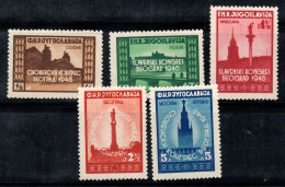 Yougoslavie 1946 Mi. 507-511 Neuf ** 60% Congrès Panslave - Unused Stamps