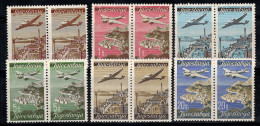 Yougoslavie 1947 Mi. 515-520 Neuf ** 40% Poste Aérienne Paysages - Luftpost