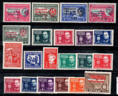 Yougoslavie 1944-45 Mi. 451-469 Neuf ** 80% Tito, Croix-Rouge, Macédoine - Unused Stamps