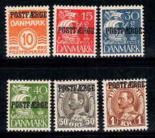 Danemark 1936 Mi. 16-21 Neuf * MH 100% Colis Postaux - Parcel Post