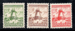 Danemark 1937 Mi. 234-236 Neuf * MH 100% Moulin - Ungebraucht