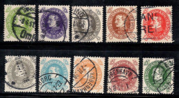 Danemark 1930 Mi. 185-194 Oblitéré 100% Roi Christian - Used Stamps